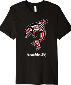 Native American Seaside Florida Red Orca Killer Whale Premium T-Shirt