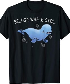 Cool Beluga Whale For Girls Kids Orca Whales Save The Ocean T-Shirt